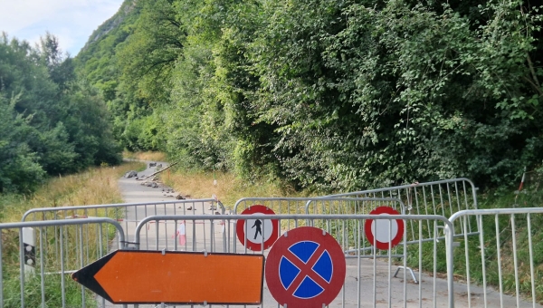 Entre Lavey-les-Bains et Morcles, la déviation restera en place 